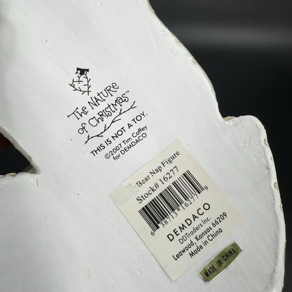 Tim Coffey Polar Bear Holiday Figurine 2007 Demdaco The Nature of Christmas VTG - Picture 4 of 11